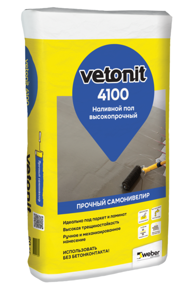 VETONIT 4100 Высокопрочный наливной пол, 20 кг 