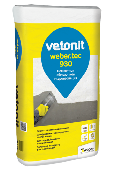 VETONIT гидроизоляция weber.tec 930(20 кг) 