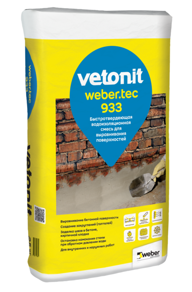 VETONIT гидроизоляция weber.tec 933 , 25 кг