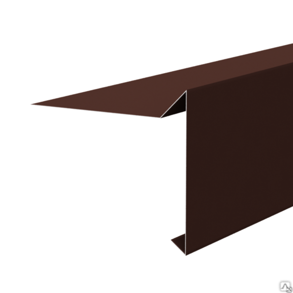 Планка торцевая РуфЛайн полиэстер RAL 7005 (85х25х125х15мм, L=2,0м) в пленке