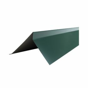 Планка торцевая 85*25*125*15-2м п/э в пленке 0,45мм RAL6005