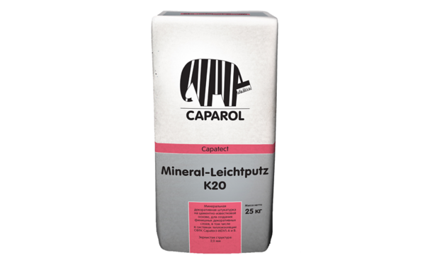 CAPAROL Декоративная штукатурка на минеральной основе Capatect Mineral-Leichtputz K20 