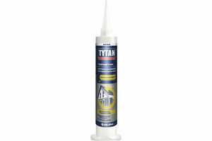 Герметик TYTAN Professional  Силиконовый Универсальный белый 80мл (мини-картридж) 