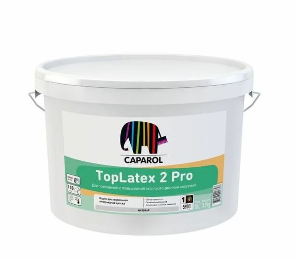 CAPAROL Краска для внутренних работ TopLatex2 Pro Base База 3 9,4л 