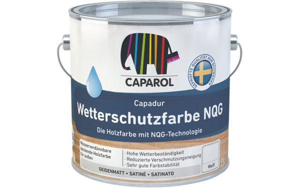 CAPAROL Краска водно-дисперсионная для наружных работ Capadur Wetterschutzfarbe NQG /Кападур Веттер Веттершу База 1 9,6л