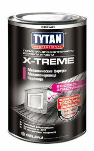 TYTAN Professional герметик для экстренного ремонта кровли X-treme, Прозрачный 1кг 