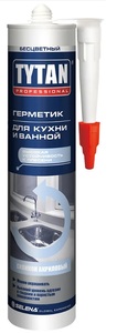 TYTAN Professional герметик силиконакриловый для кухни и ванной, бесцветный 310мл