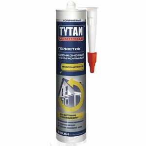 TYTAN Professional герметик силиконовый универсальный, коричневый 310мл