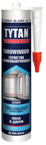 TYTAN Professional EUROWINDOW герметик силиконакриловый  окна и двери, 280 мл 