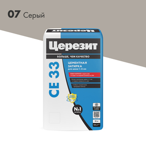 Затирка CE33 №07 Серый 1-6мм (25кг) Церезит
