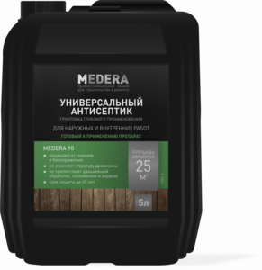 Антисептик-грунтовка универсальная, концентрат Медера 90 (5л)