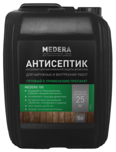 Антисептик-консервант несмываемый Медера 100 (5л)