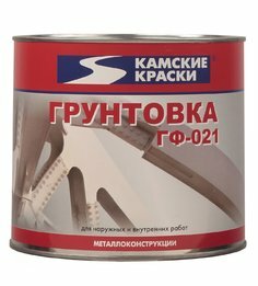 Грунт ГФ-021 серый Камские краски (0,9кг) быстросохнущая