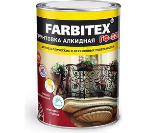Грунт ГФ-021 серый 20кг, FARBITEX