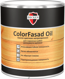 Цветное непрозрачное масло для внутренних работ DECKEN ColorInside Oil/PROVENCE 2/0,75л