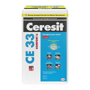 Затирка Церезит CE33 белый 2-5мм (25кг)