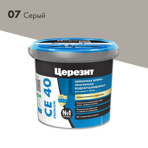 Затирка Церезит аквастатик CE40 № 07 Серая (2кг)