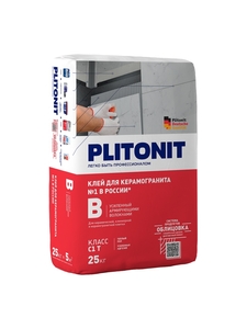 PLITONIT клей для  внутренних и наружных работ В (25кг)