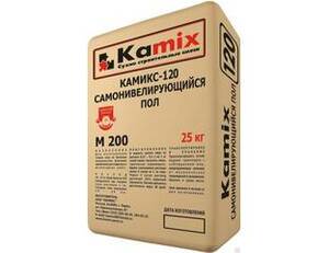 Пол КАМИКС-120 самонивелирующийся цементный  (25кг)