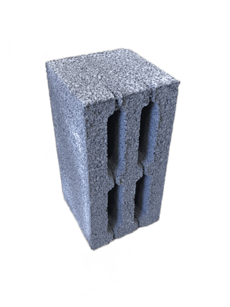 Блок керамзитобетонный стеновой  четырехпустотный КБС-4ПС19 ( 390х190х190)