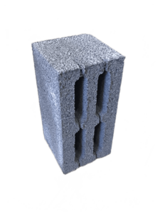 Блок керамзитобетонный стеновой  четырехпустотный КБС-4ПС19 ( 390х190х190)