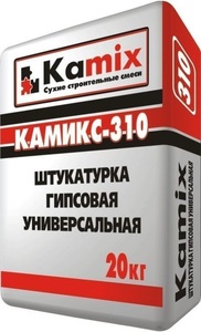 Штукатурка КАМИКС-310 гипсовая универсальная (20кг)