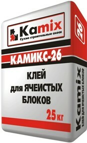 Клей Камикс-26 мороз для газобетон и твинблоков до -10 (25кг)