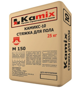 Стяжка для пола армир.волокном КАМИКС-10 В (25кг)