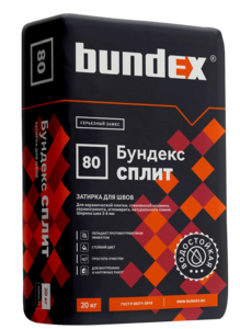 Затирка для швов "Бундекс Сплит" серая 20 кг