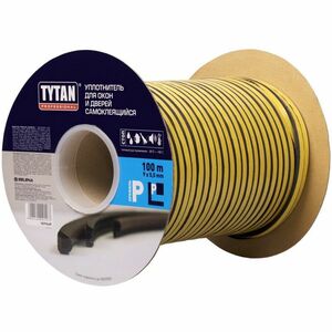 TYTAN Professional уплотнитель для окон Р 100m х 9mm x 5.5 mm коричневый 