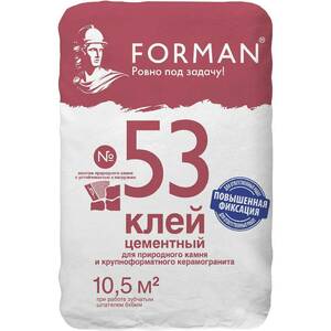 Клей для природного камня, крупноформатного FORMAN 53 (25 кг)
