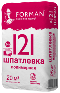 Шпаклевка полимерная финишная FORMAN 121 (25кг)