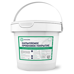 Напыляемое пробковое покрытие "ISOCORK" Огнестойкий цвет 22 12кг