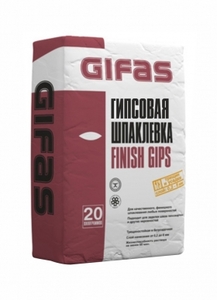 Шпаклевка гипсовая GIFAS FINISH GIPS 20кг 