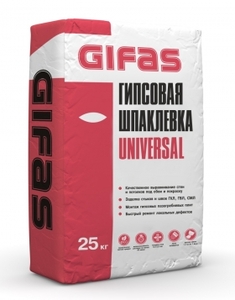 Шпаклевка гипсовая GIFAS UNIVERSAL 25кг