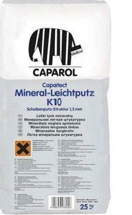 CAPAROL декоративная штукатурка на минеральной основе Capatect Mineral-Leichtputz K10 25кг 
