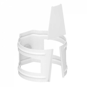 Держатель трубы D100 (на дерево) (ПЛД-02-9010-0,6) МЕТАЛЛ ПРОФИЛЬ 