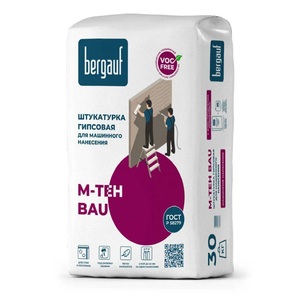 Штукатурка Bergauf Bau M-Teh гипсовая для машинного нанесения, 30 кг 