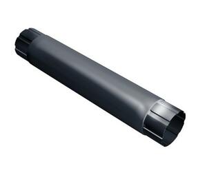 Труба круглая соединительная 100 мм 1 м RAL 7024 мокрый асфальт (GL) Grand Line