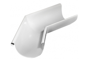 Угол желоба внешний 135 гр. 125мм белый RAL 9003 Grand Line