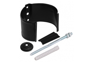 Крепление труб на кирпич 125/90 (RAL 9005 (Черный)) Grand Line