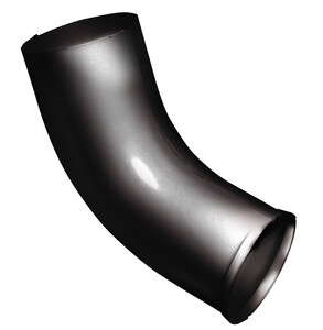 Колено трубы 60 гр. 125/90 (RAL 9005 (Черный)) Grand Line
