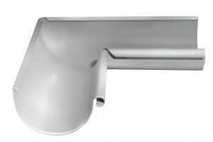 Угол желоба внутренний 90 гр.125мм белый RAL 9003 Grand Line