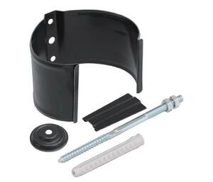 Кронштейн трубы на кирпич 100 мм RAL 7024 мокрый асфальт Grand Line