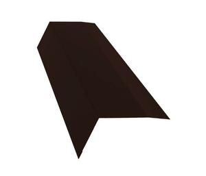 Планка карнизная для мягкой кровли 100х65 0,40 PE с пленкой RAL 8017 шоколад Grand Line