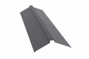 Планка конька плоского 150*40*150 0,5 Satin с пленкой RAL 7004 сигнальный серый Grand Line