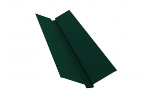 Планка ендовы верхней 115*30*115 0,45 РЕ с пленкой RAL 6005  зеленый мох Grand Line