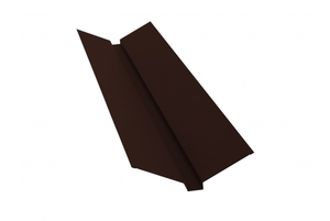 Планка ендовы верхней 115*30*115 0,45 Drap RAL 8017 шоколад Grand Line