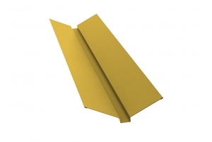 Планка ендовы верхней 115*30*115 0,45 PE с пленкой RAL 1018 цинково-желтый  Grand Line