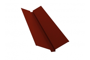 Планка ендовы верхней 115*30*115 0,45 PE с пленкой RAL 3009 оксидно-красный Grand Line